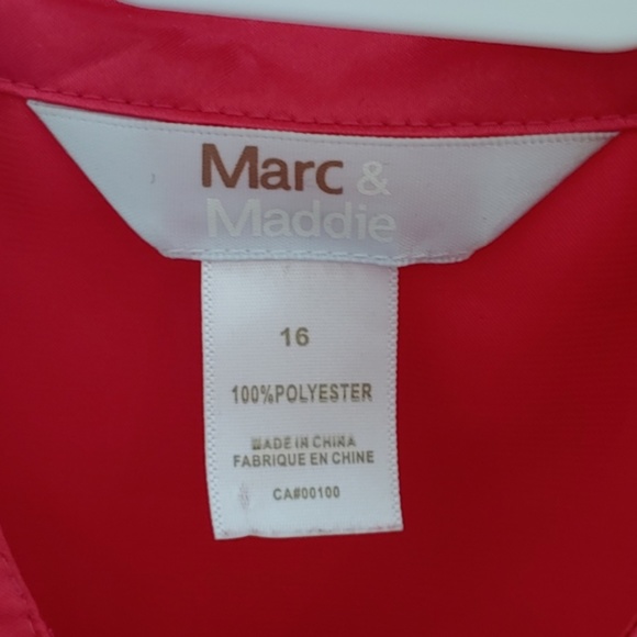 Marc & Maddie Short Sleeve Girls Ruffle Top Size 16 - Picture 5 of 5